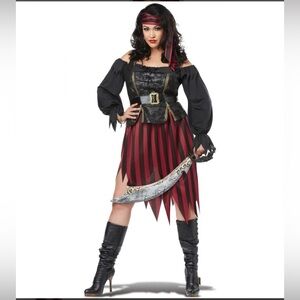 California Costumes Women’s Plus Size 3XL Halloween Pirate Queen High Seas Wench